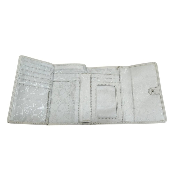 Fossil Wallet Leather White Women's - Picture 4 of 9